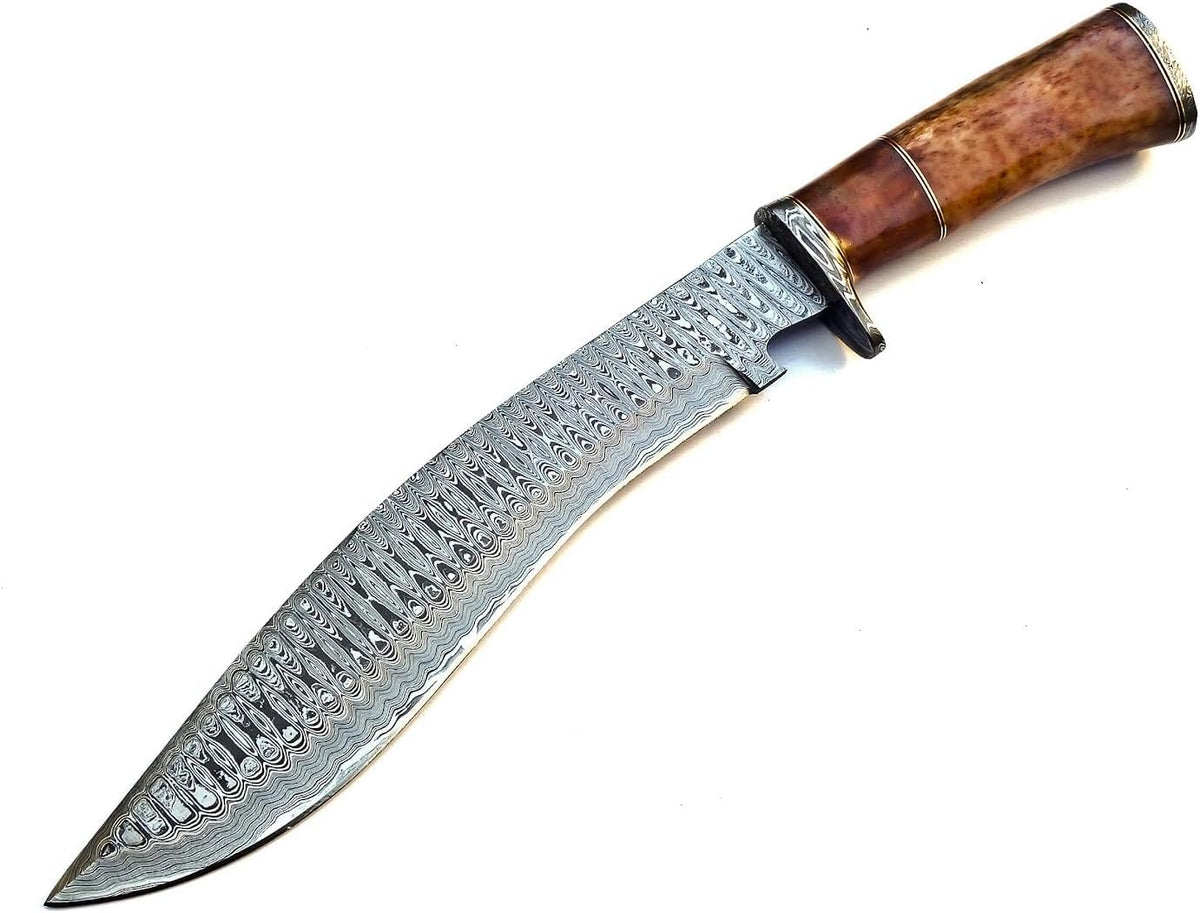 Handmade Damascus Steel 15 Inches Kukri Knife I670020