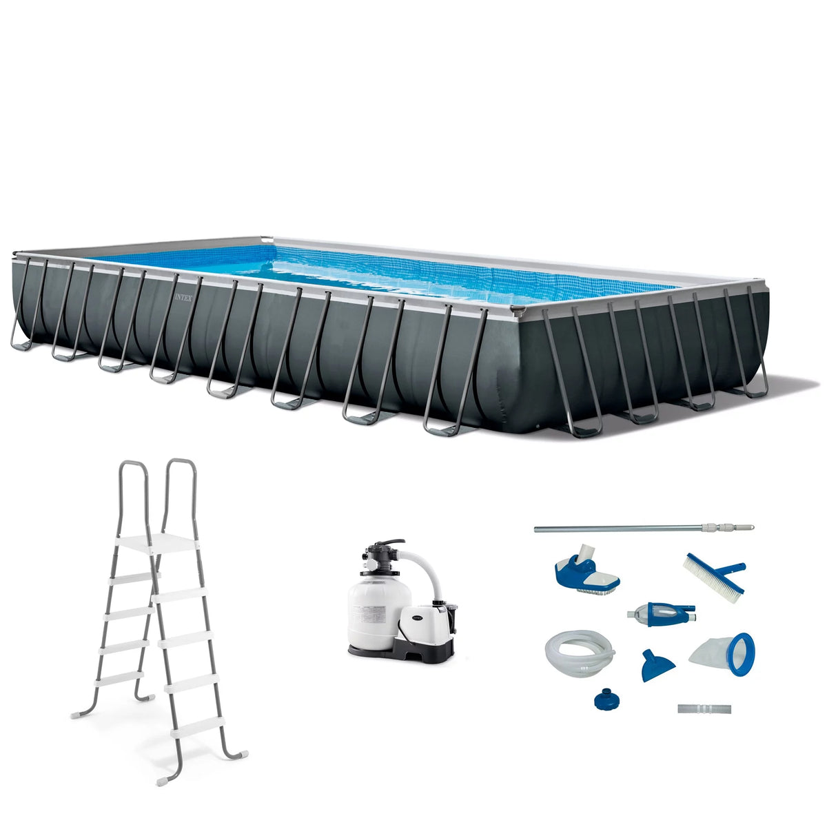 32ft x 16ft x 52in Rectangular Swimming Pool N61624