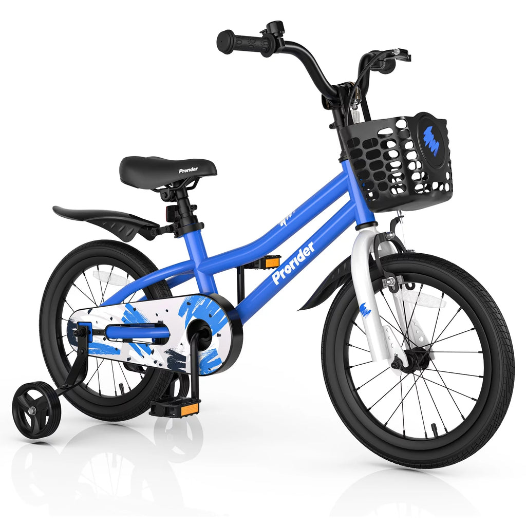 16'' Kid's Bike with Training Wheels & Basket K822