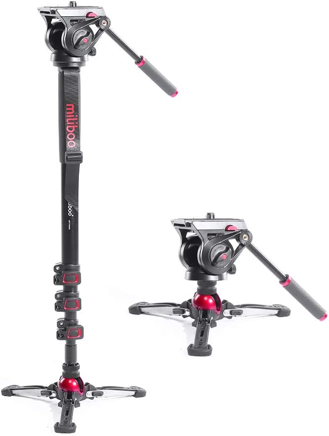 Aluminum Portable Fluid Head Camera Monopod 71.4 Max Height 10 Kilograms Max Load Capacity R205346
