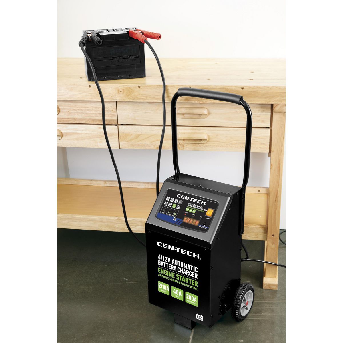 6/12V Automatic Battery Charger with Engine Jump Start M246119