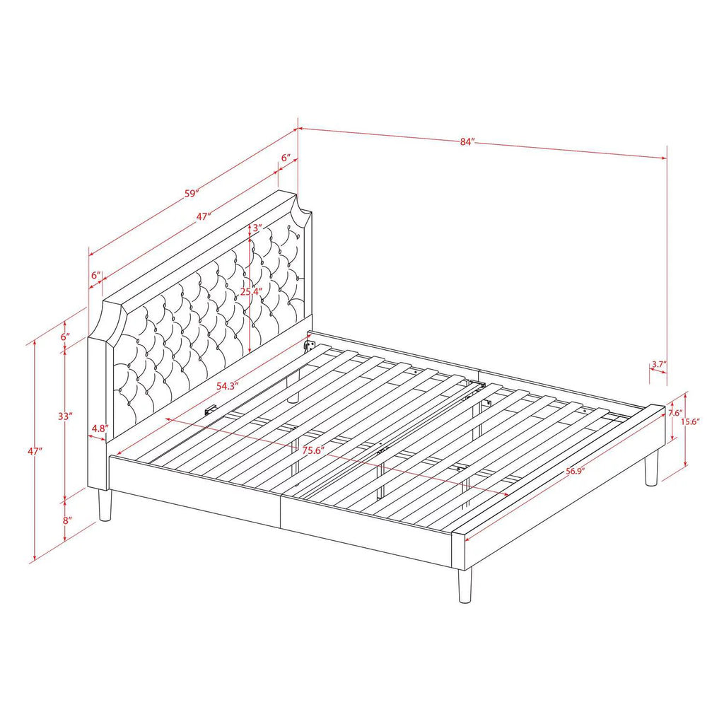 2-Piece Wooden Full Bedroom Set X363