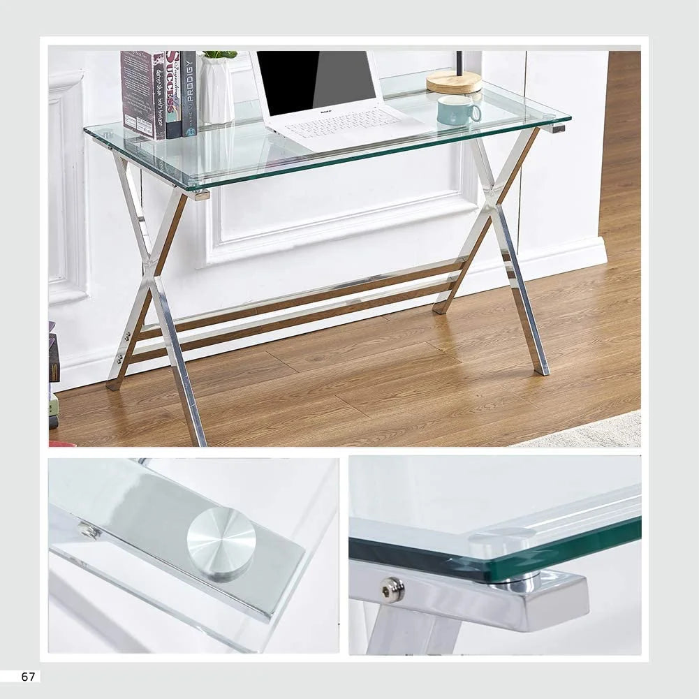 Tempered Glass Computer Desk P610