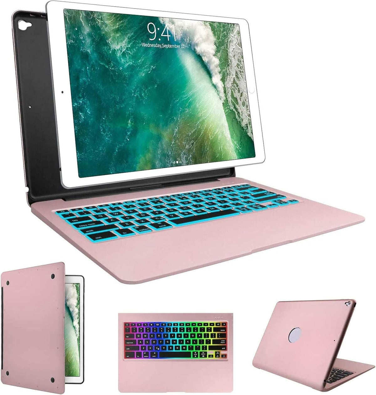 Silver Aluminum Alloy Backlit Keyboard Folio for iPad Pro 12.9 I717524