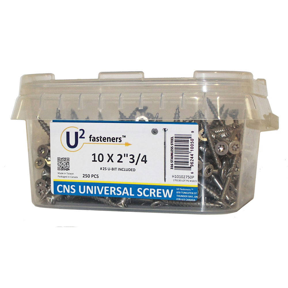 Universal Stainless Screw 10 x 2-3/4x22 250 C E508486