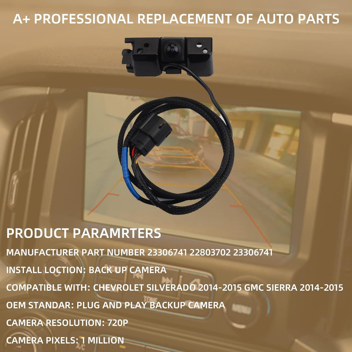 Backup Camera Replacement Pack of 2 D667512