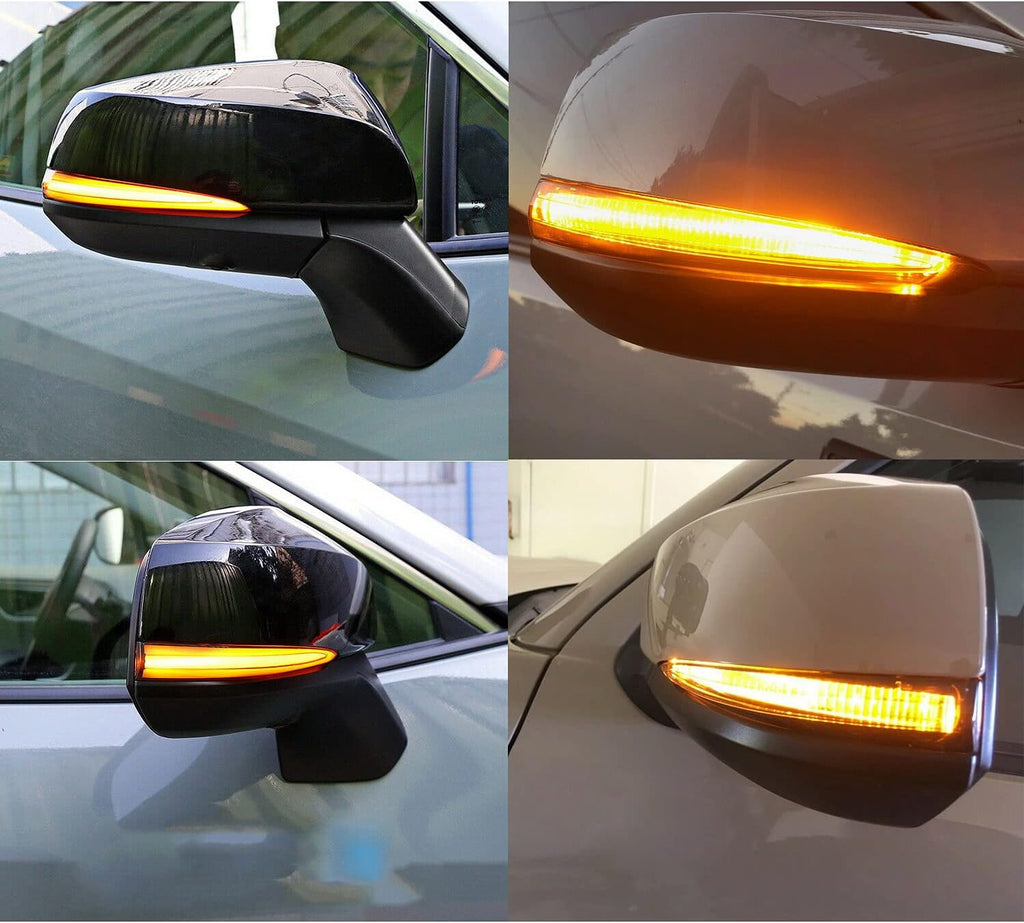 Smoke Lens LED Side Mirrors with Dynamic Turn Signal Lights Q899
