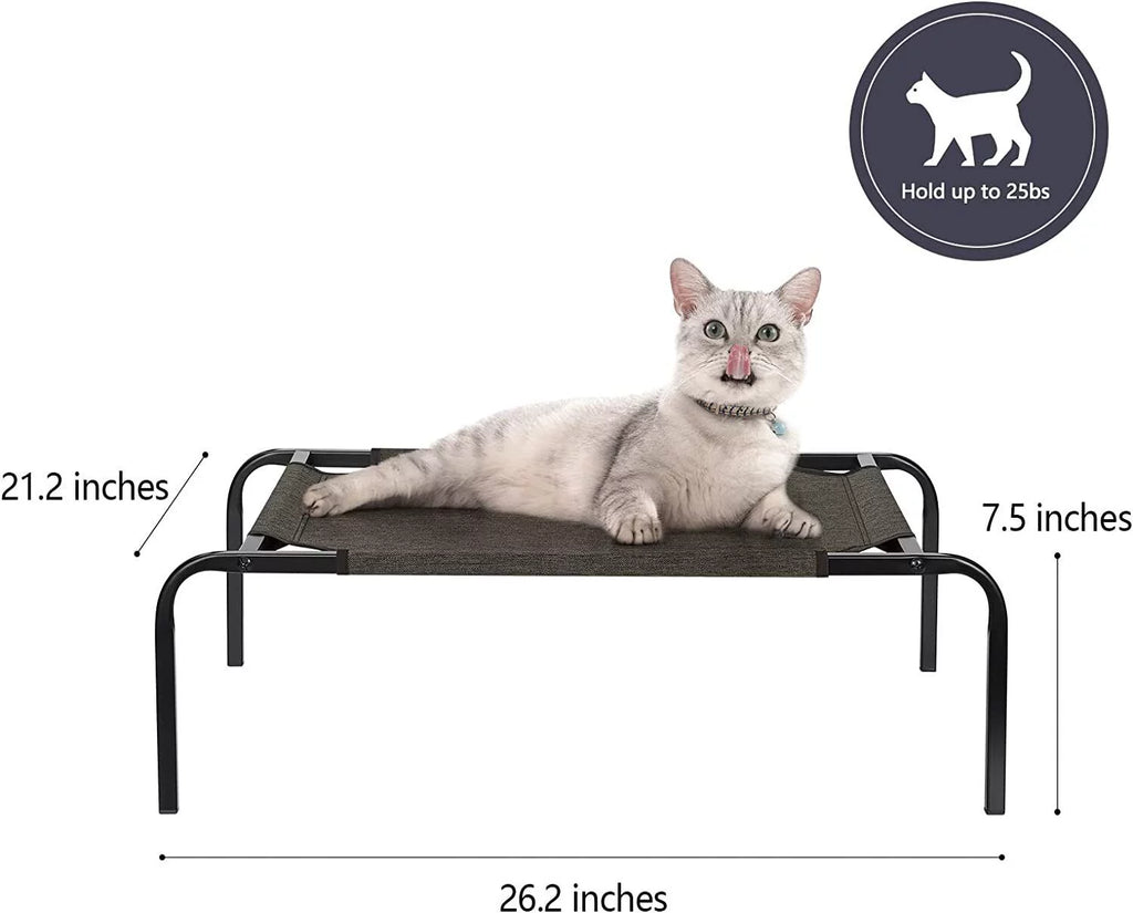 Elevated Pet Bed Raised Cat Cot Cooling Dog Bed Waterproof Chew Proof A457378