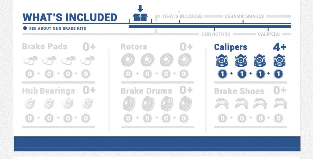 Semi-Loaded Calipers and Hardware Brake Kit N934562