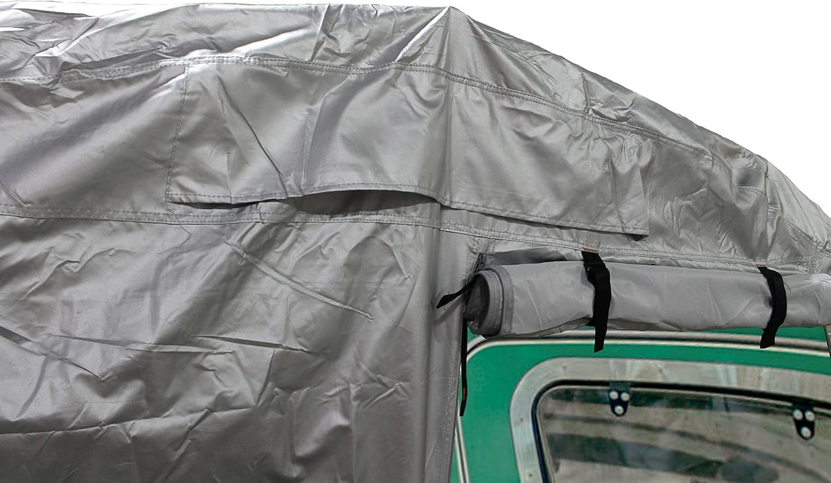 Teardrop Trailer Cover, Waterproof UV Protection, Fits 8 Feet to 10 Feet Long, 5.5 Feet Wide K69726