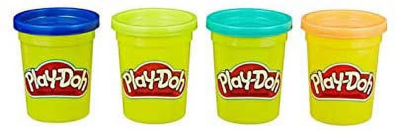 Play Doh Compound Bundle Classic Colors 4 Pack + Wild Colors 4 Pack R466278