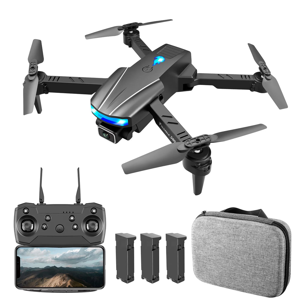 RC Drone with 4K Obstacle Avoidance 3 Battery E6447