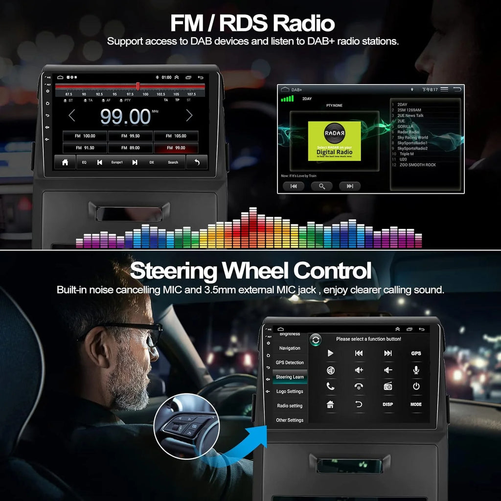 Android 13 9 Inch Touchscreen Car Stereo Radio with Backup Camera J5085