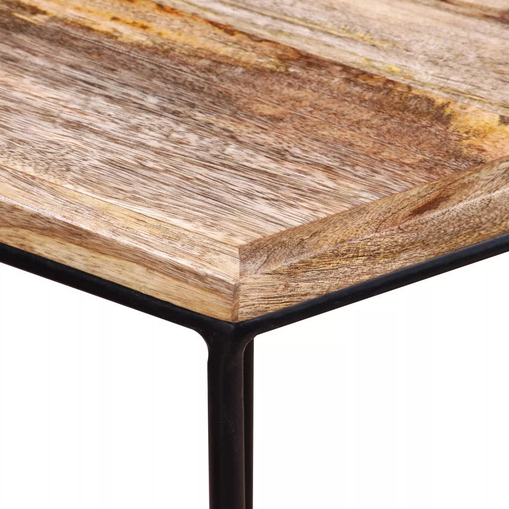 Mango Wood Coffee Table with Iron Frame W426340