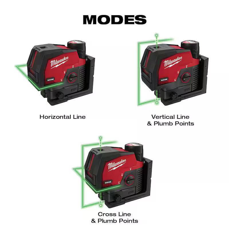 12-Volt Cordless Green Laser Level with Laser Distance Meter E704061