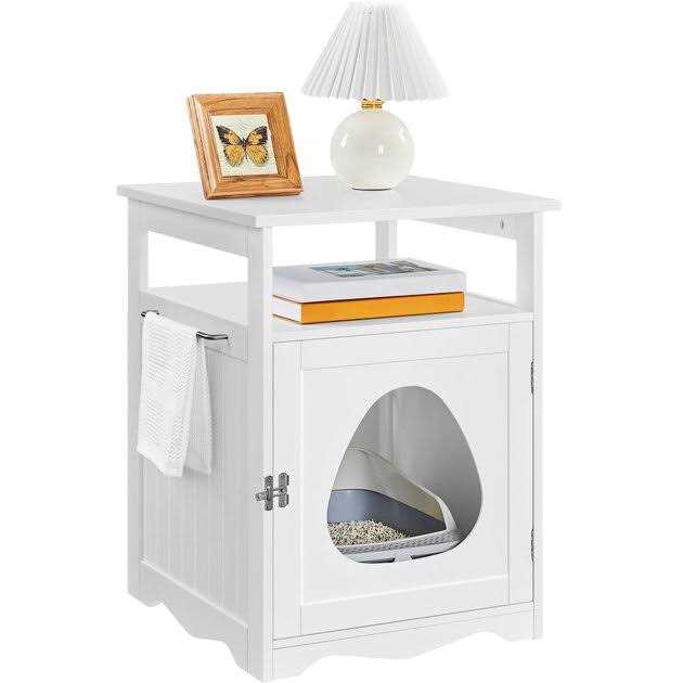 Cat Litter Box with Open Shelf H2631