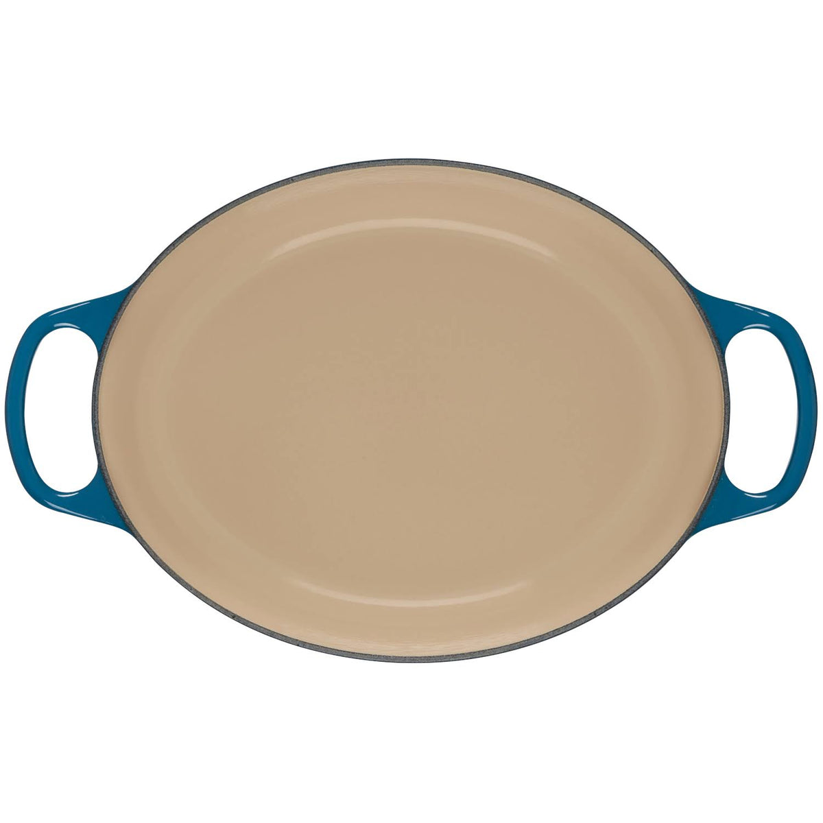 Cast Iron 6.75-Quart Deep Teal Oval Dutch Oven G2290