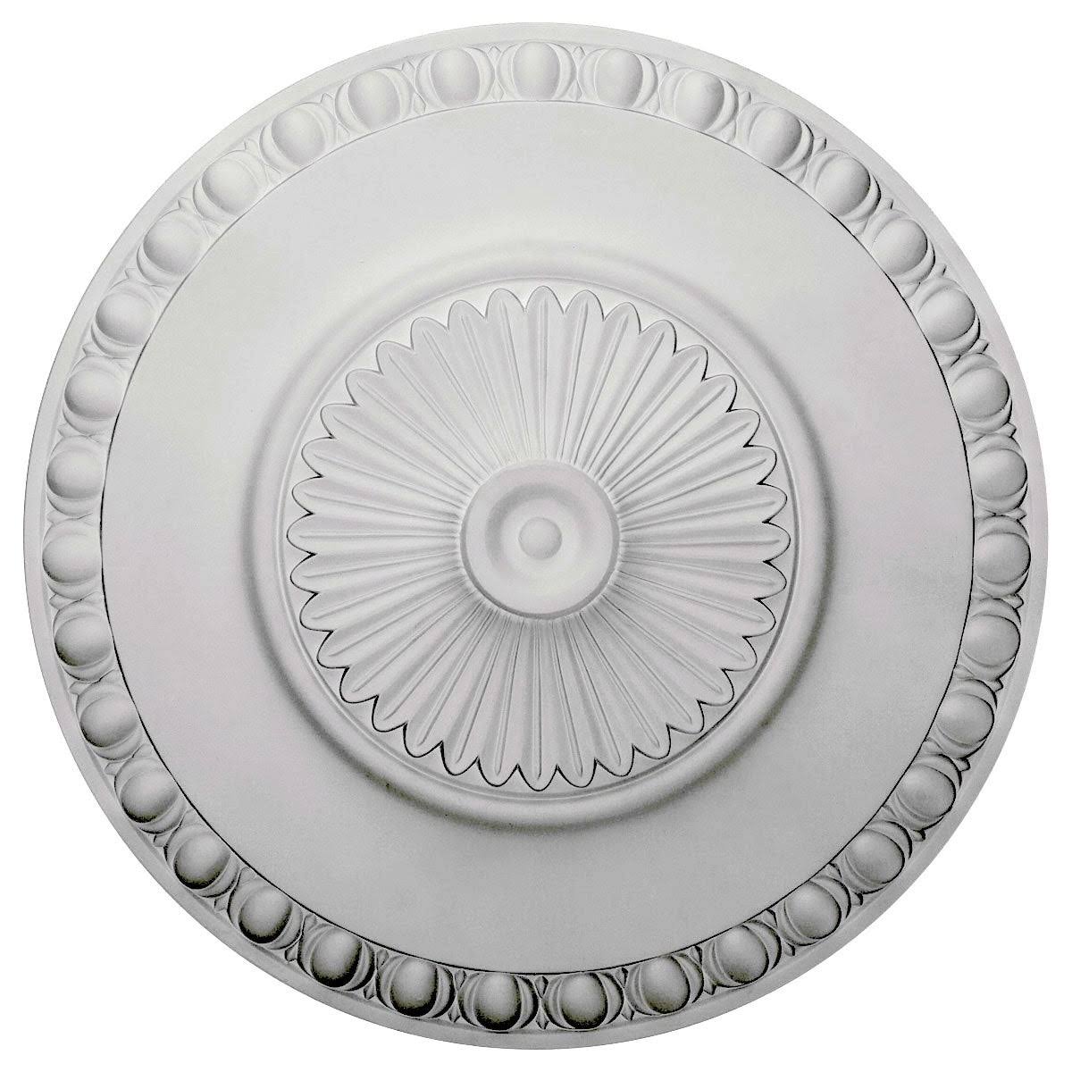 23 1/2x22OD x 3 1/4x22P Hand-Painted Copper Penny Ceiling Medallion T814742