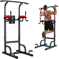 Multifunction Power Tower Dip Station Pull up Bar Power Rack 480lbs R7554
