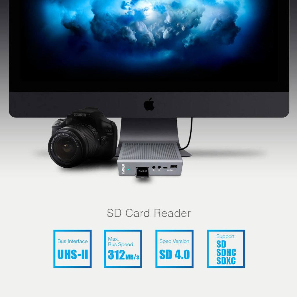 Thunderbolt Station 3 Plus Docking Station with 15 Ports and 0.7m Passive Cable, Space Gray L750