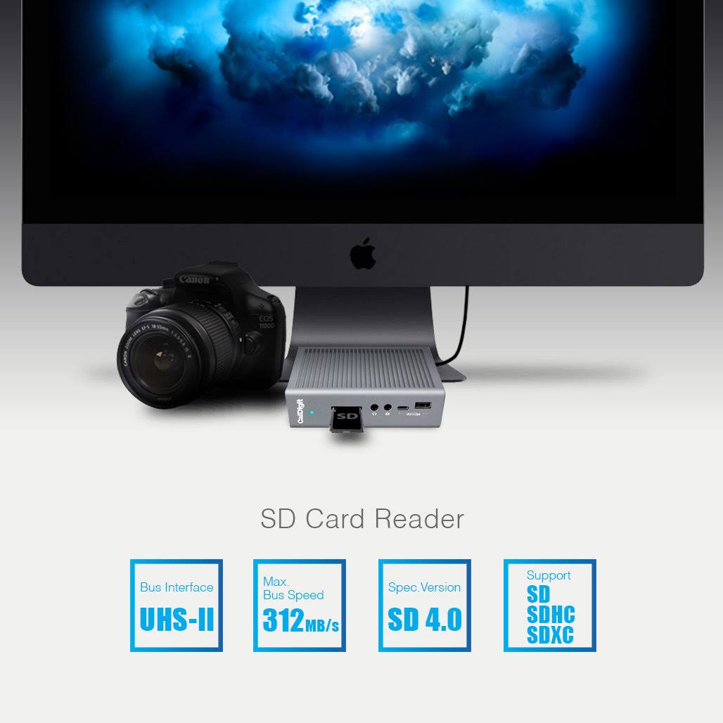 Thunderbolt Station 3 Plus Docking Station with 15 Ports and 0.7m Passive Cable, Space Gray L750