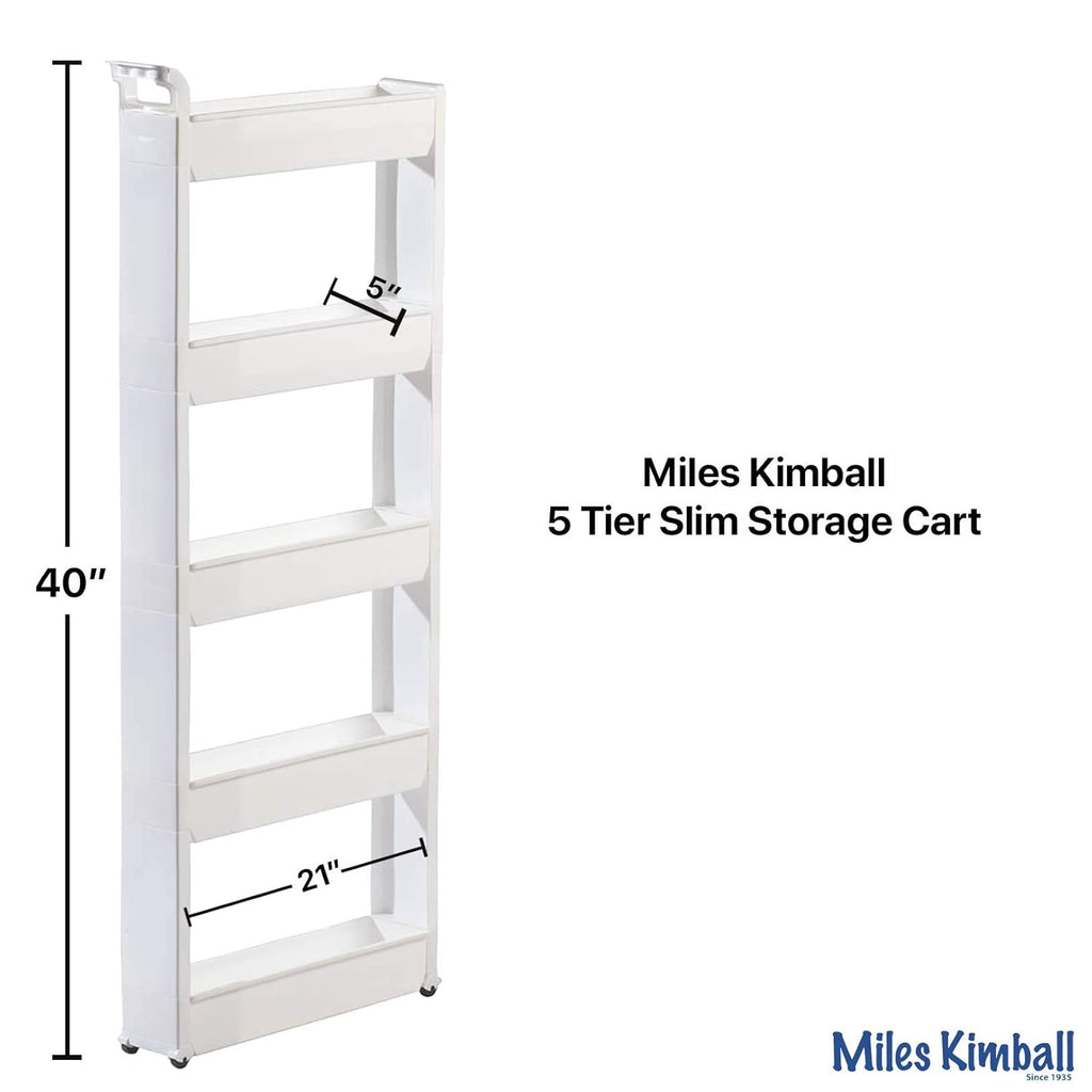 Slim Storage Cart 5 Tier I864