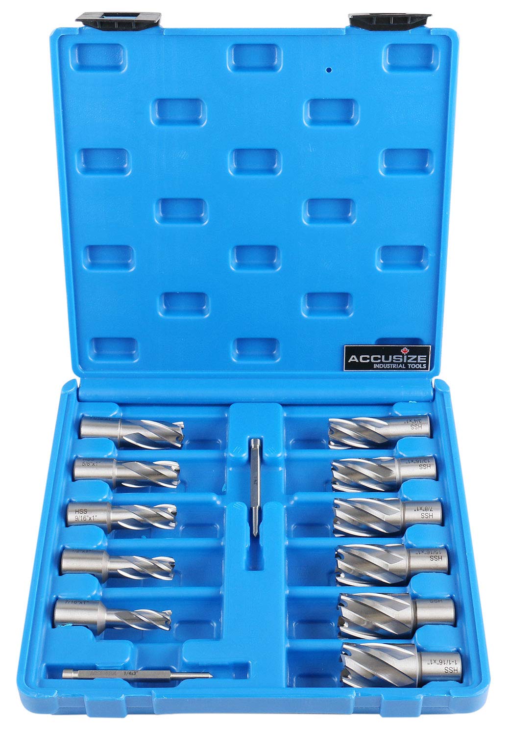 6 Pc Hss Annular Cutters with Pilot Pin D244