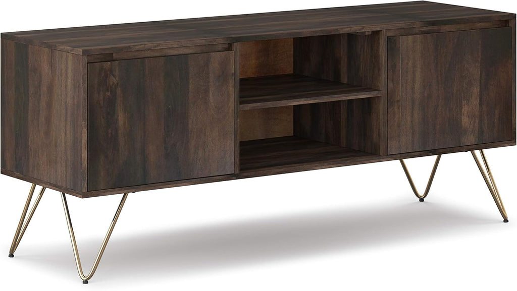 60 inch Solid Wood TV Media Stand in Grey Z226