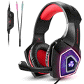Gaming Headset with Mic, Over Ear 3.5mm Noise Canceling LED Light Y671354