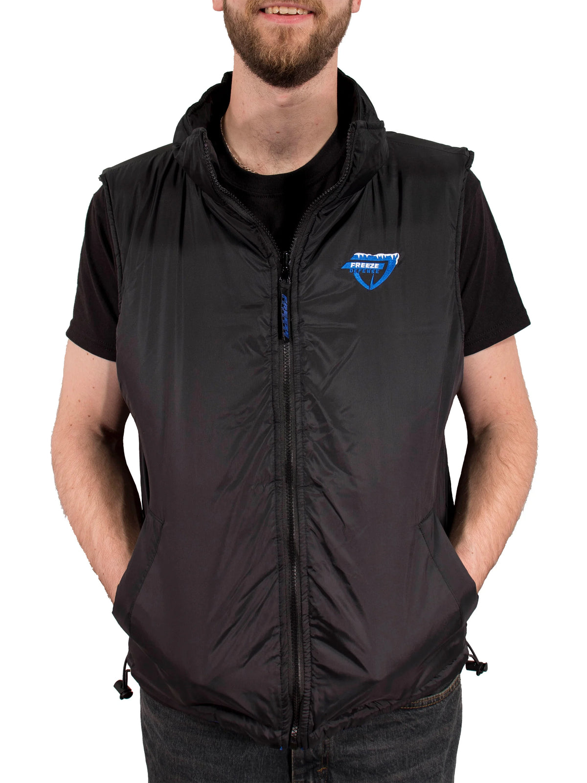 3in1 Winter Jacket Coat Parka & Vest (4XL, Blue) V6208