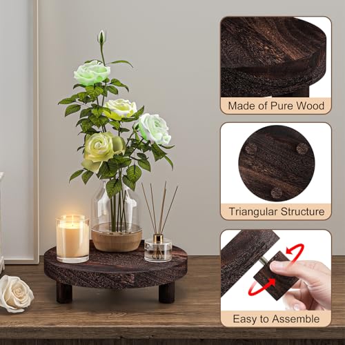 3 Pcs Wood Plant Stand T871