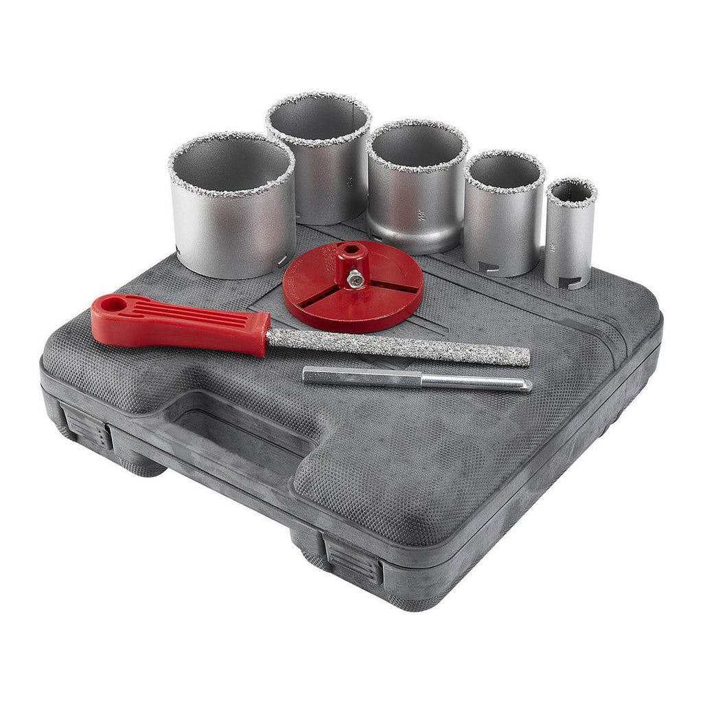 1-1/4 In. - 3-1/4 In. Carbide Grit Hole Saw Set, 9 Piece Z73885