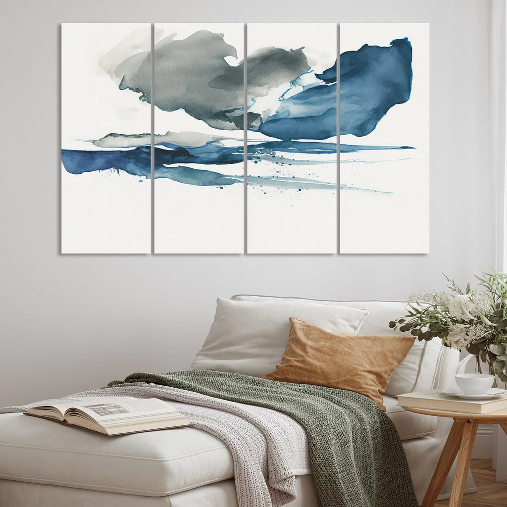Abstract Liquid Ink Multipanel Wall Decor 48 In. Wide X 28 In. High C41770