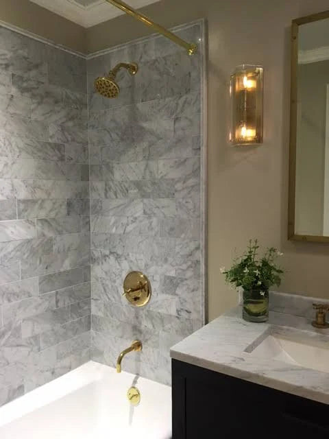 Carrara 6x18 Honed Marble Tile J508