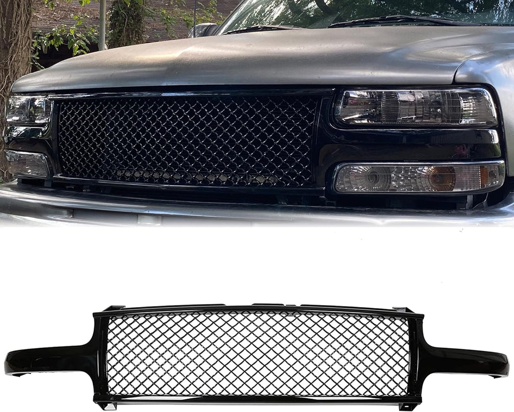 Black Mesh Front Hood Grill Cover Z663