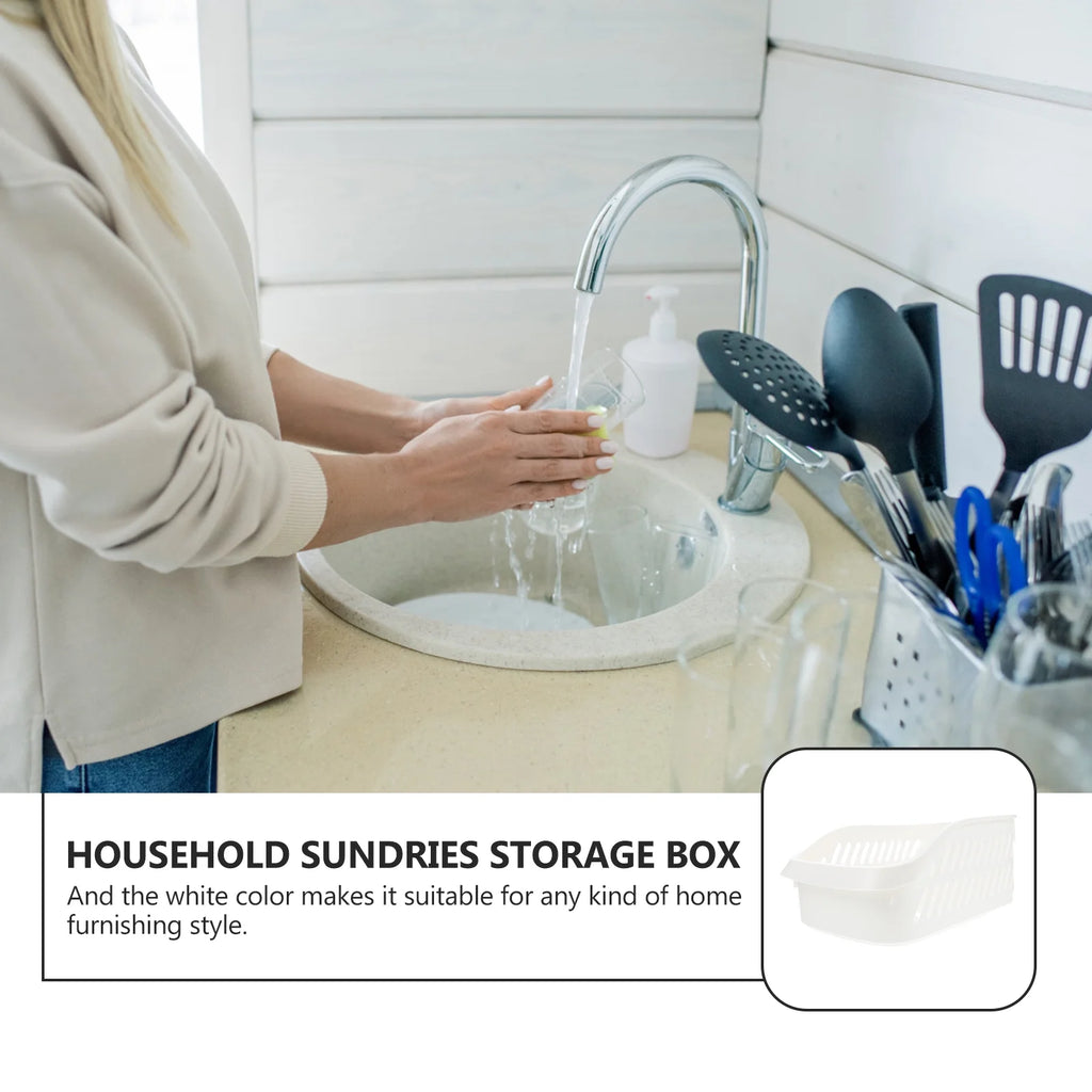 White Storage Basket Toy Bins Y4303