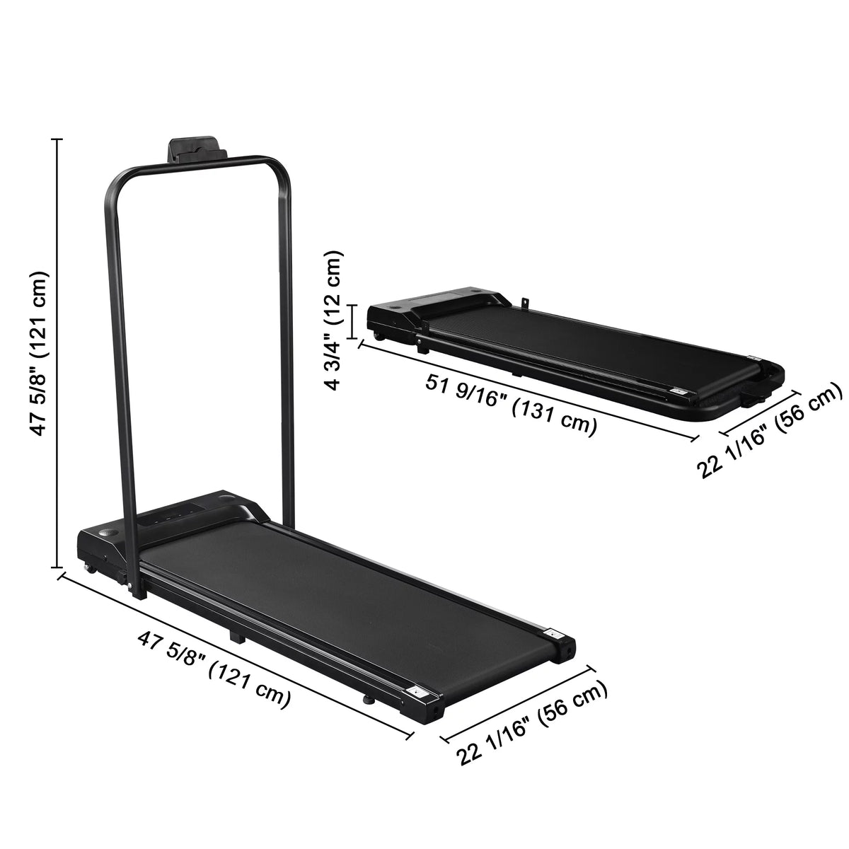 Foldable 2 in 1 Treadmill 1.5 HP R98450