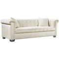 Cream Velvet Sofa U6059