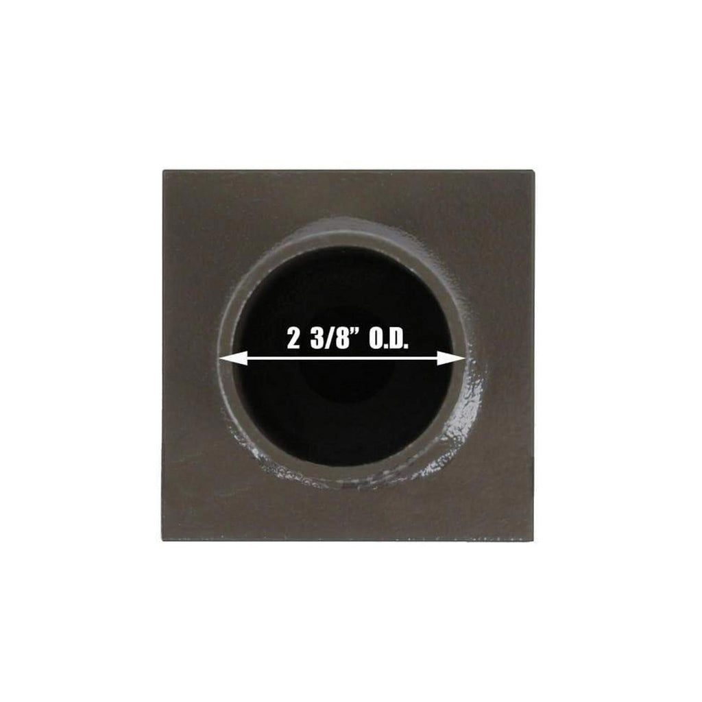 5inch Square Pole Light Top Single Tenon Adapter F989