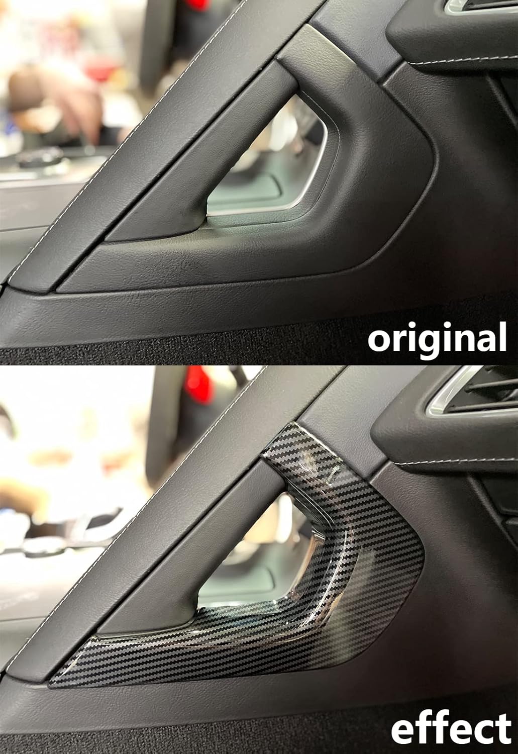 Carbon Fiber Central Control Armrest Cover Trim for 2014-2019 Chevrolet Corvette C7 C944847