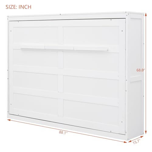 Queen Size Folding Bed Cabinet with Shelf L82851