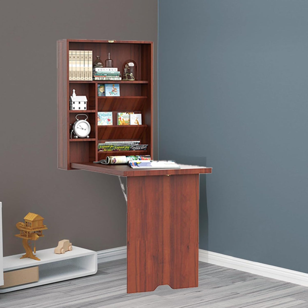 Wall Mounted Desk with Storage Area S13232