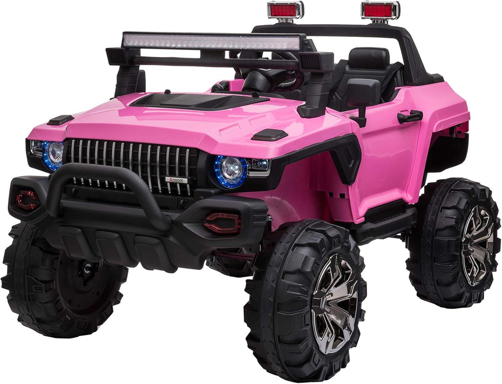 12V 2-Seater Police Truck Electric Car A76980