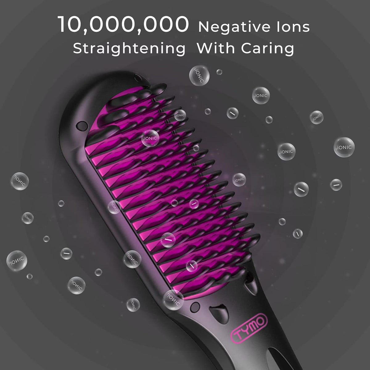 Ionic Hair Straightener Brush with 16 Heat Levels O671965