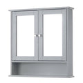 2-Door Wall Mount Cabinet with Glass Doors and Shelves R243963