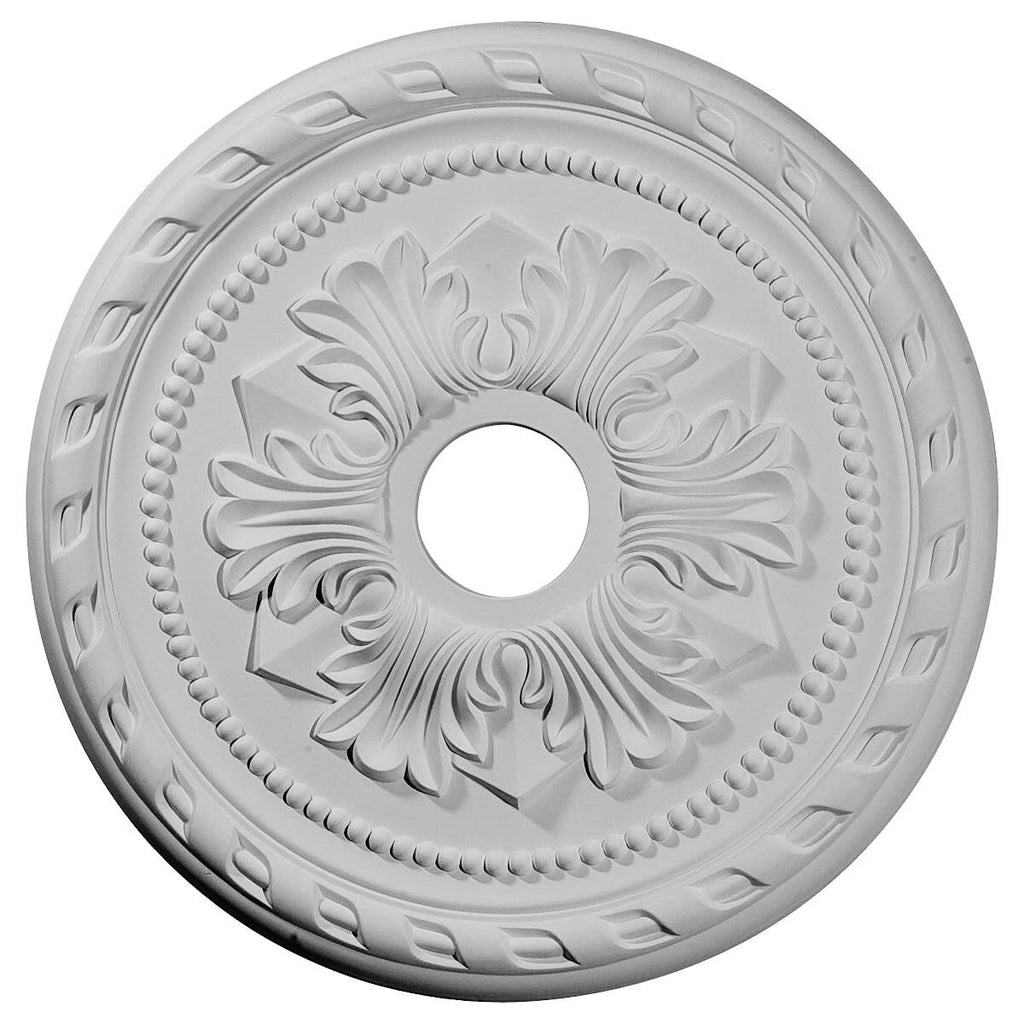 Hand-Painted Steel Gray Ceiling Medallion V401