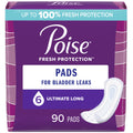 90 Ct 6 Drop Ultimate Absorbency Long Incontinence Pads O282