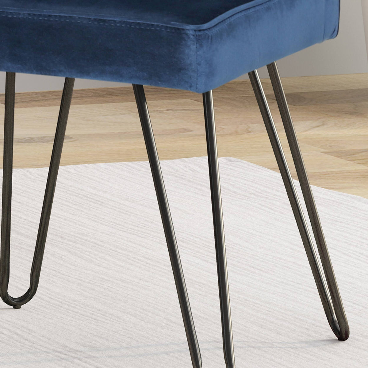 Set of 2 Tufted Velvet Dining Chairs Black I915