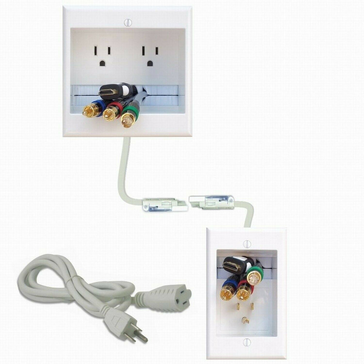 Recessed In-Wall Cable Management S34150