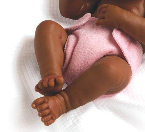 Realistic 14 inch African American Baby Doll O495